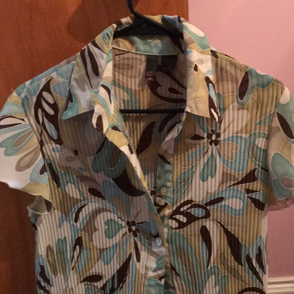 Button front blouse - Serenade - excellent cond.